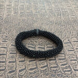Black Beaded statement Bracelet